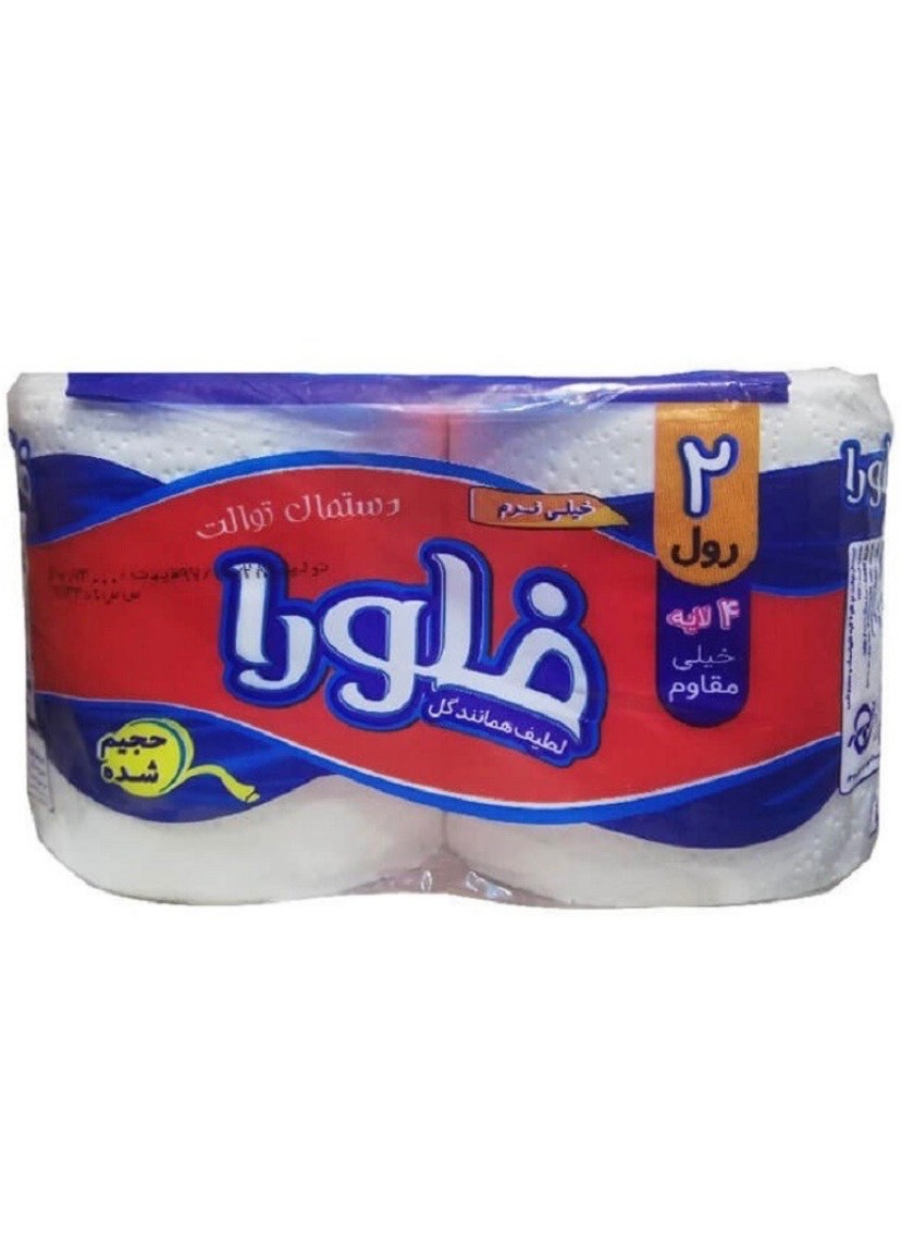 دستمال دوقلو فلورا چهار لایه